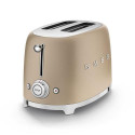 Smeg 50&#039;s Style Toaster TSF01CHMEU Champagne