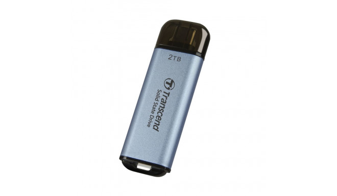 Transcend ESD300 Thunderbolt technology 2 TB USB Type-A to USB Type-C USB 3.2 Gen 2x2 Blue