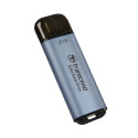 Transcend ESD300 Thunderbolt technology 2 TB USB Type-A to USB Type-C USB 3.2 Gen 2x2 Blue