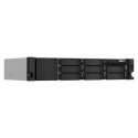 QNAP TS-864EU-RP-8G NAS/storage server Rack (2U) Intel® Celeron® N5095 8 GB DDR4 0 TB QNAP Turbo Sys