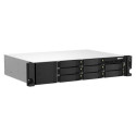 QNAP TS-864EU-8G NAS/storage server Rack (2U) Intel® Celeron® 8 GB DDR4 0 TB QNAP Turbo System Black