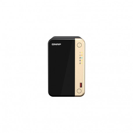 QNAP TS-264 NAS Tower Intel® Celeron® N5095 8 GB 0 TB QNAP Turbo System Black, Gold