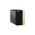 QNAP TS-264 NAS Tower Intel® Celeron® N5095 8 GB 0 TB QNAP QTS Black, Gold