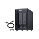 QNAP TR-002 storage drive enclosure HDD/SSD enclosure Black 2.5/3.5&quot;