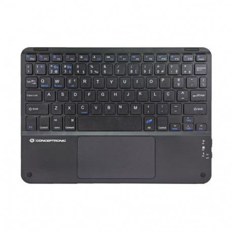 Conceptronic TOBIN01BPT 10-inch Bluetooth Touchpad Keyboard, QWERTY Portuguese