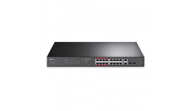 TP-Link 16-Port 10/100Mbps + 2-Port Gigabit Unmanaged PoE Switch