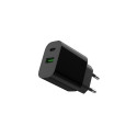 Gembird TA-UC-PDQC20-01-BK mobile device charger Universal Black AC Fast charging Indoor