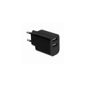 Gembird TA-UC-2A12-01-BK mobile device charger Universal White AC Indoor