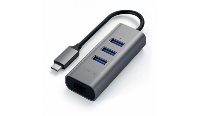 Satechi ST-TC2N1USB31AM laptop dock/port replicator USB 3.2 Gen 1 (3.1 Gen 1) Type-C Grey