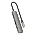 Satechi ST-P4SM interface hub USB Type-C 10000 Mbit/s Grey