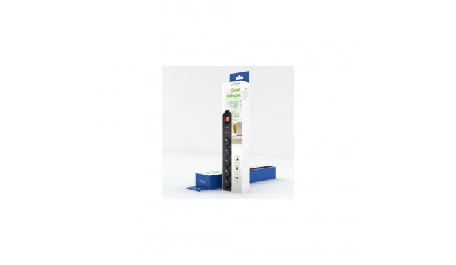 Gembird SPF5-C-10 surge protector Black 5 AC outlet(s) 250 V 3 m