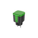 Deltaco SH-OP01 smart plug 3120 W Black, Green