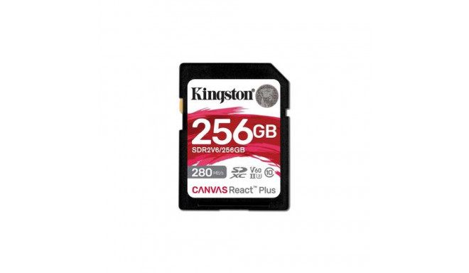 Kingston mälukaart SDXC 256GB Canvas React Plus UHS-II U3 V60