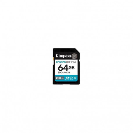 Kingston Technology Canvas Go! Plus 64GB SDXC Canvas Go Plus Gen4 200MB/s C10 UHS-I U3 V30
