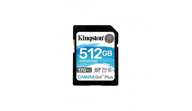 Kingston Technology Canvas Go! Plus 512GB SDXC Canvas Go Plus 170R C10 UHS-I U3 V30