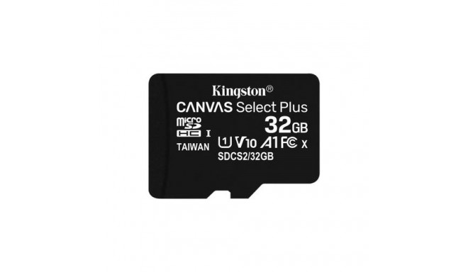 Kingston Technology 32GB micSDHC Canvas Select Plus 100R A1 C10 Card + ADP