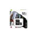 Kingston Technology Canvas Select 512GB micSDXC Plus 100R A1 C10 Card + ADP