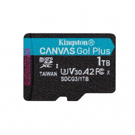 Kingston Technology Canvas Go! Plus 1TB microSDXC Canvas Go Plus 170R A2 U3 V30 Single Pack w/o ADP
