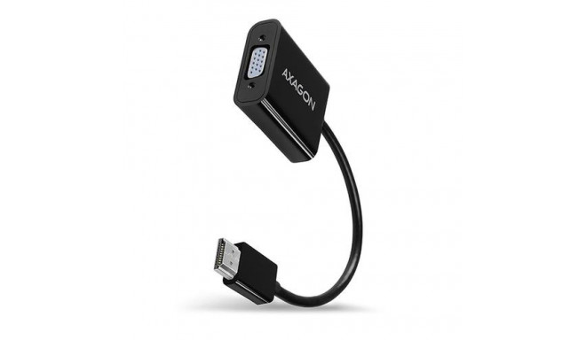 Axagon RVH-VGAN video cable adapter 0.15 m HDMI Type A (Standard) VGA (D-Sub) Black