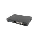 Lanberg RSFE-16P-2C-250 network switch Unmanaged Gigabit Ethernet (10/100/1000) Power over Ethernet 