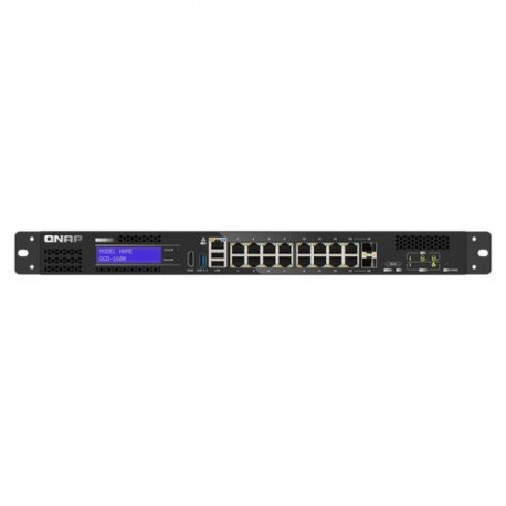 QNAP QGD-1600 Managed Gigabit Ethernet (10/100/1000) 1U Black, Grey