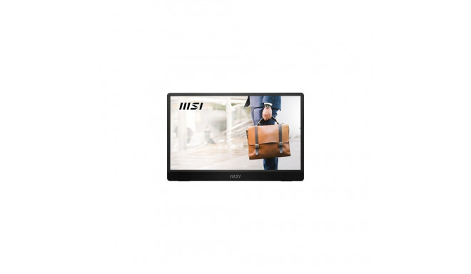 MSI PRO MP161 E2U portable TV/monitor Portable monitor Black 39.6 cm (15.6&quot;) LED 1920 x 108