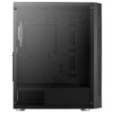 Aerocool PRISMBKV3 PC Case ATX Black 4 Fans ARGB Front Side Side Tempered Glass