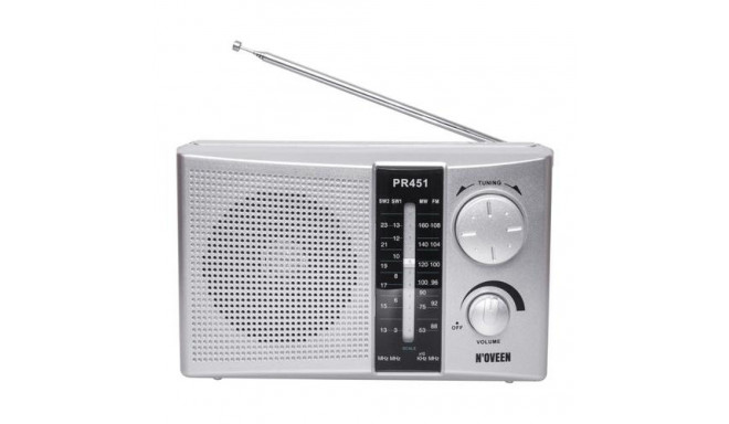 Noveen PR451 radio Portable Silver