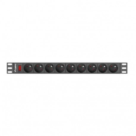 Lanberg PDU-09E-0300-BK power distribution unit (PDU) 9 AC outlet(s) 1U Black