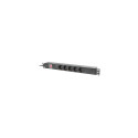 Lanberg PDU-05F-0200-BK power distribution unit (PDU) 5 AC outlet(s) 1U Black