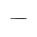 Lanberg PDU-06F-0200-BK power distribution unit (PDU) 6 AC outlet(s) 1U Black