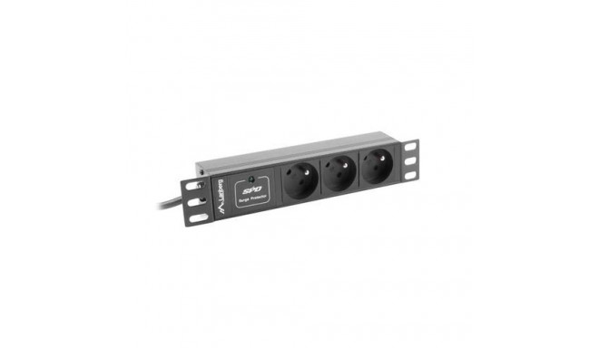 Lanberg PDU-03E-0200-IEC-BK power distribution unit (PDU) 3 AC outlet(s) 1U Black