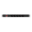 Lanberg PDU-05E-0200-IEC-BK power distribution unit (PDU) 5 AC outlet(s) 1U Black