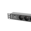 Lanberg PDU-03E-0200-IEC-BK power distribution unit (PDU) 3 AC outlet(s) 1U Black