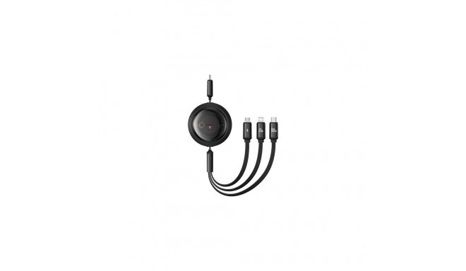 Baseus Free2Draw USB cable 1.1 m USB C USB C/Micro-USB B/Lightning Black