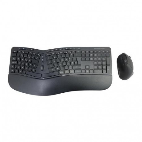 Conceptronic ORAZIO ERGO Wireless Ergonomic Keyboard &amp; Mouse Kit, Portuguese layout