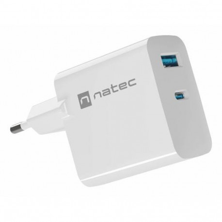 NATEC NUC-2144 mobile device charger Universal White AC Fast charging Indoor