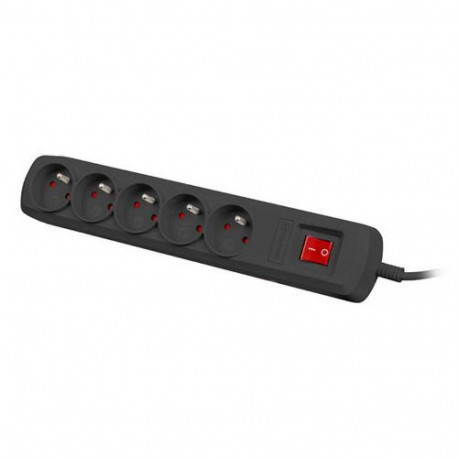 NATEC NSP-1713 surge protector Black 5 AC outlet(s) 1.5 m