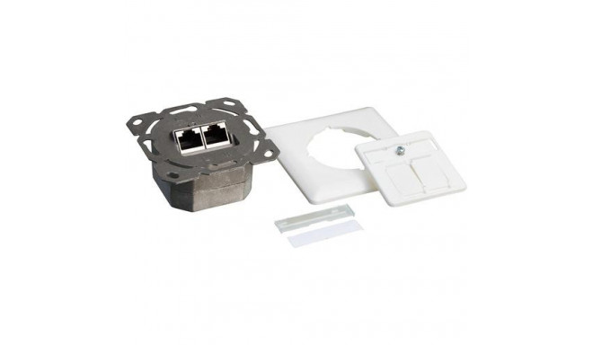 LogiLink NP0123 socket-outlet RJ-45 Metallic, White