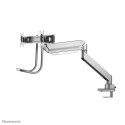 Neomounts NM-D775DXSILVER Monitor arm 10-32&quot; - gas spring - Topfix - 180°-stop