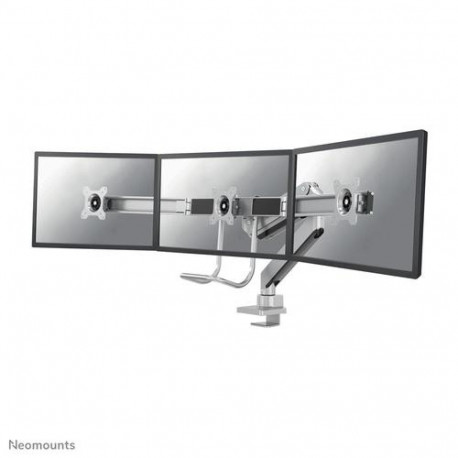 Neomounts NM-D775DX3SILVER Monitor arm 17-27" - gas spring - Topfix - 180°-stop