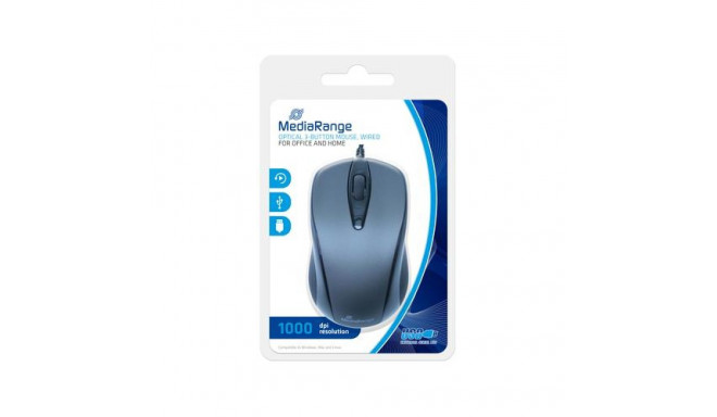 MediaRange MROS201 mouse Office Ambidextrous USB Type-A Optical 1000 DPI