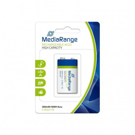 MediaRange MRBAT124 household battery Rechargeable battery 9V Nickel-Metal Hydride (NiMH)