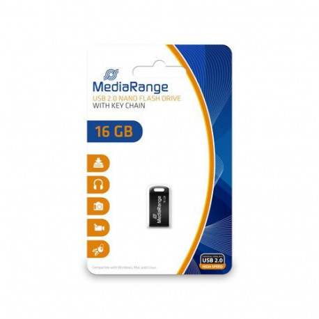 MediaRange MR921 USB flash drive 16 GB USB Type-A 2.0 Black
