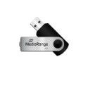 MediaRange MR908 USB flash drive 8 GB USB Type-A / Micro-USB 2.0 Black, Silver