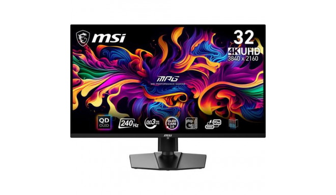 MSI MPG 321URX QD-OLED computer monitor 80 cm (31.5&quot;) 3840 x 2160 pixels 4K Ultra HD Black