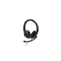Gembird MHS-03-BKRD headphones/headset Wired Head-band Gaming Black, Red