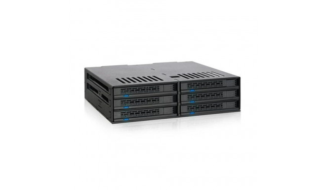 Icy Dock MB326SP-B disk array 0 TB Rack (1U) Black