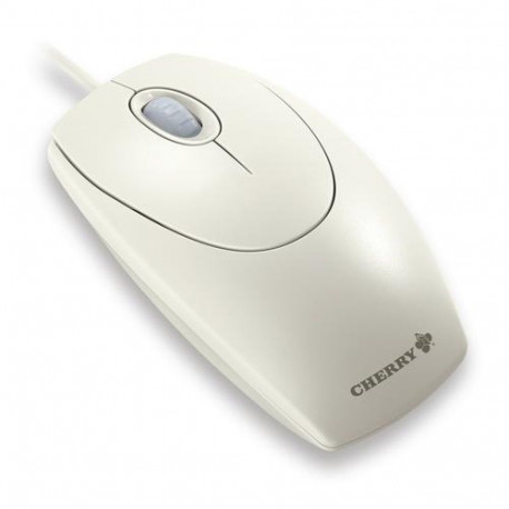 CHERRY WHEELMOUSE OPTICAL Corded Mouse, Light Grey, PS2/USB