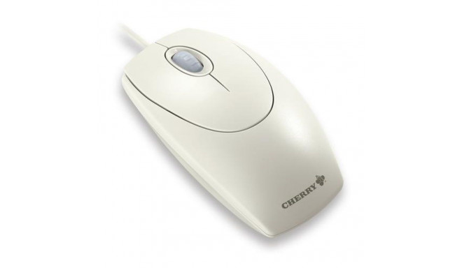 CHERRY WHEELMOUSE OPTICAL Corded Mouse, Light Grey, PS2/USB